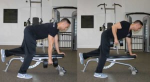 single arm row machine